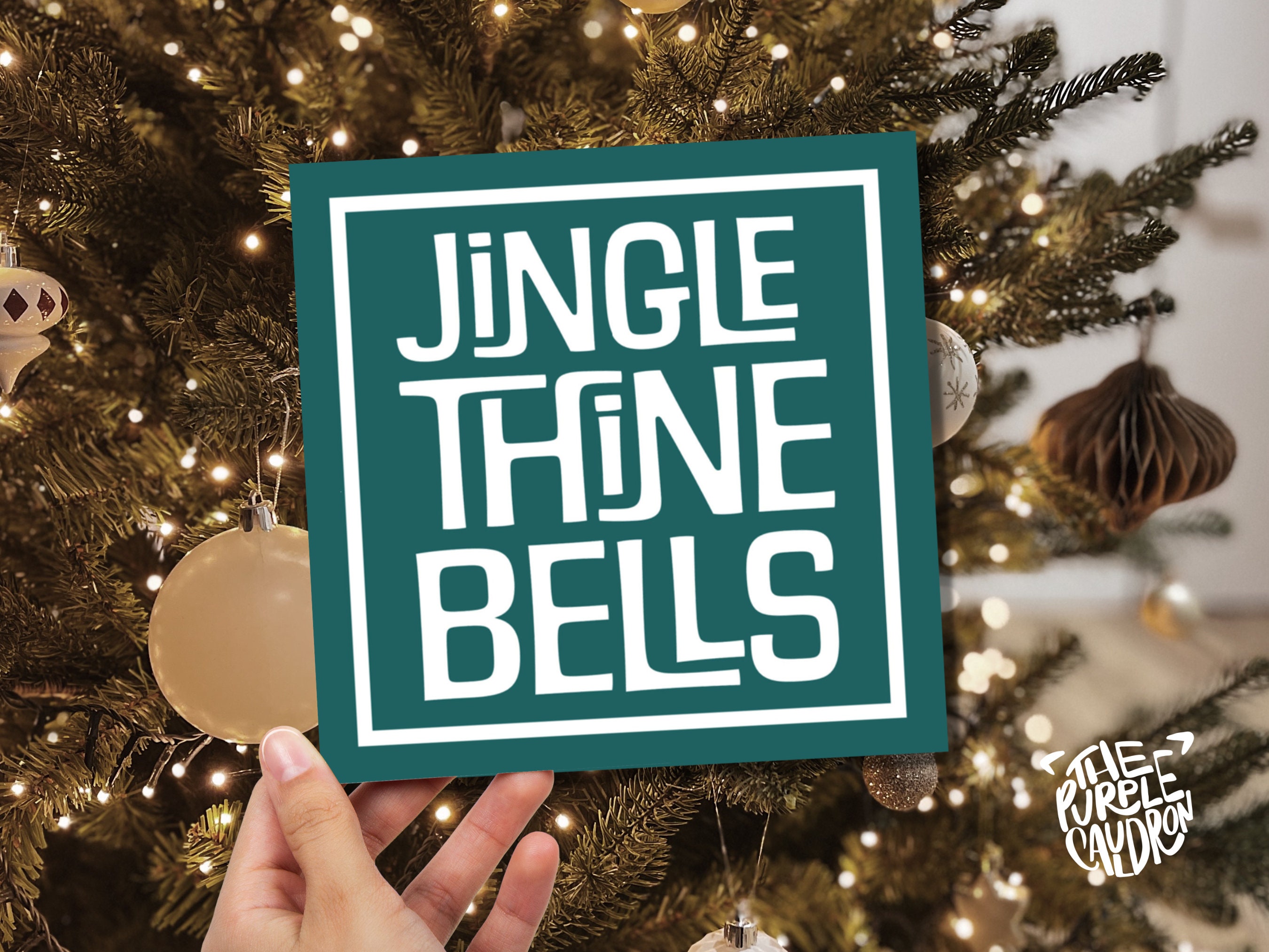 Cheeky Christmas Card Messages "Jingle Thine Bells" Medieval Old English Speak Red or Green Greetings Card Friends Tongue in Cheek Xmas 2022