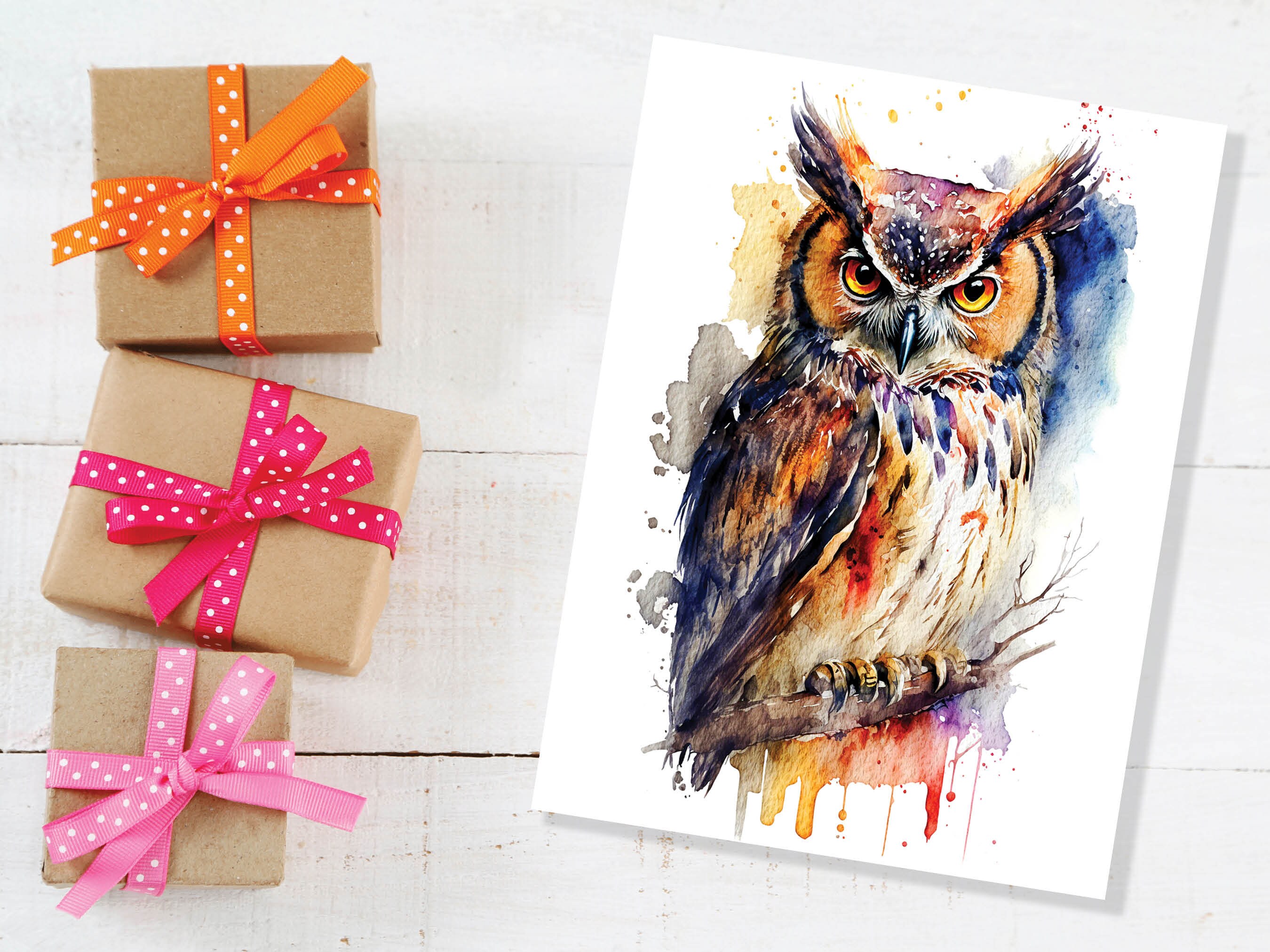 Owl Good Luck Card Birthday Graduation Well Done Exams School Leaving New Job Congratulations Dark Academia Thinking of You Greetings Cards - View 7