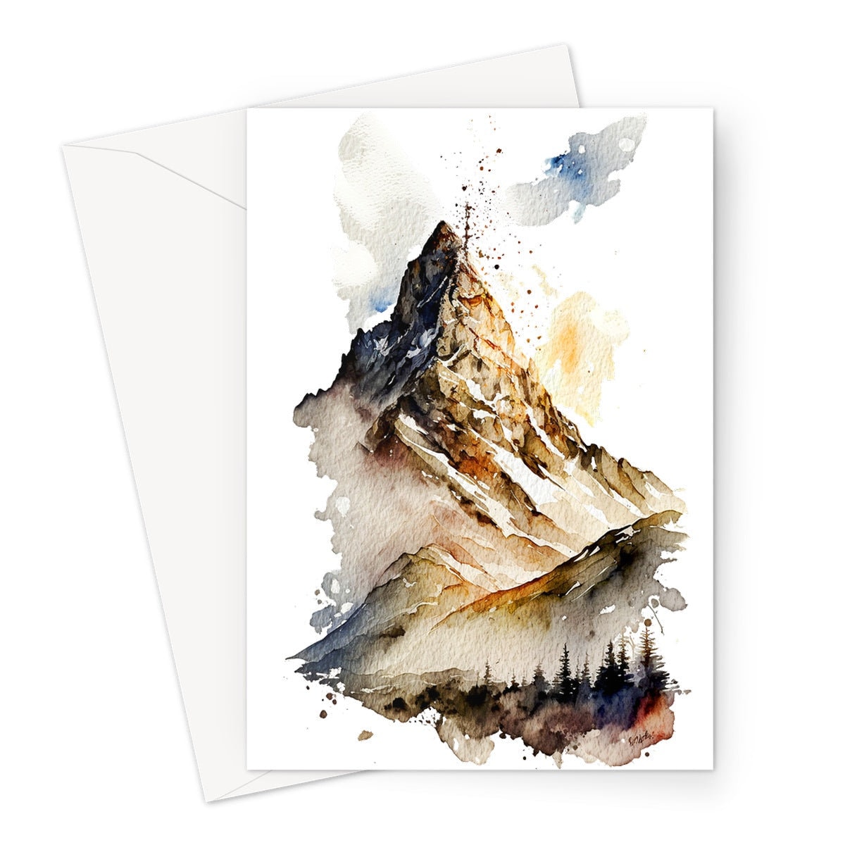 Wanderlust Card New Adventure Climbing Hiking Mountaineering Rock Climber Rocky Mountain Travelling Travel Cards Hiker Adventurer Gap Year - View 3