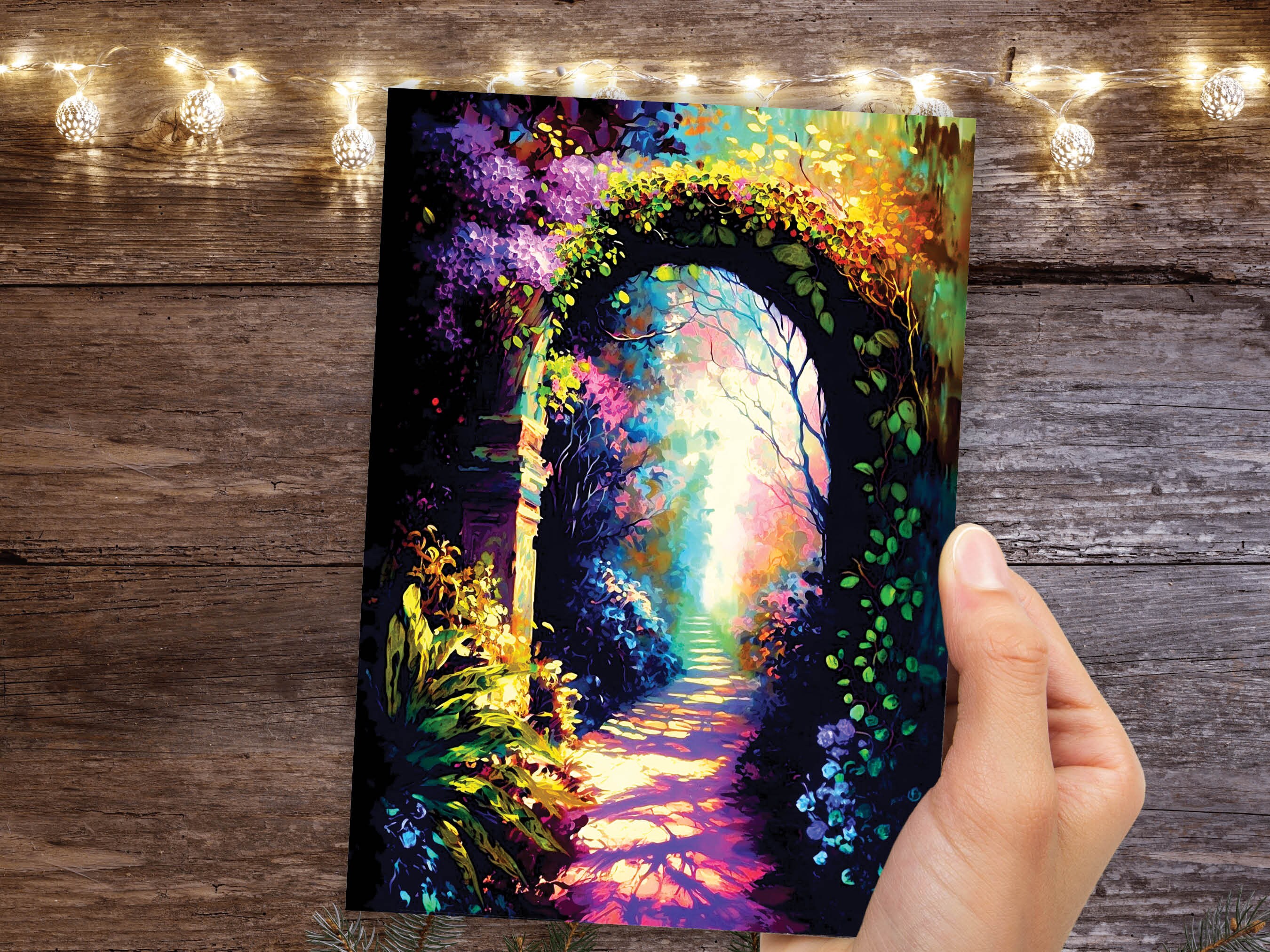 New Beginning Card Secret Garden New Life Moving Abroad Wanderlust Career Change University Gap Year Divorce Greetings Cards Notelets Notes - View 9