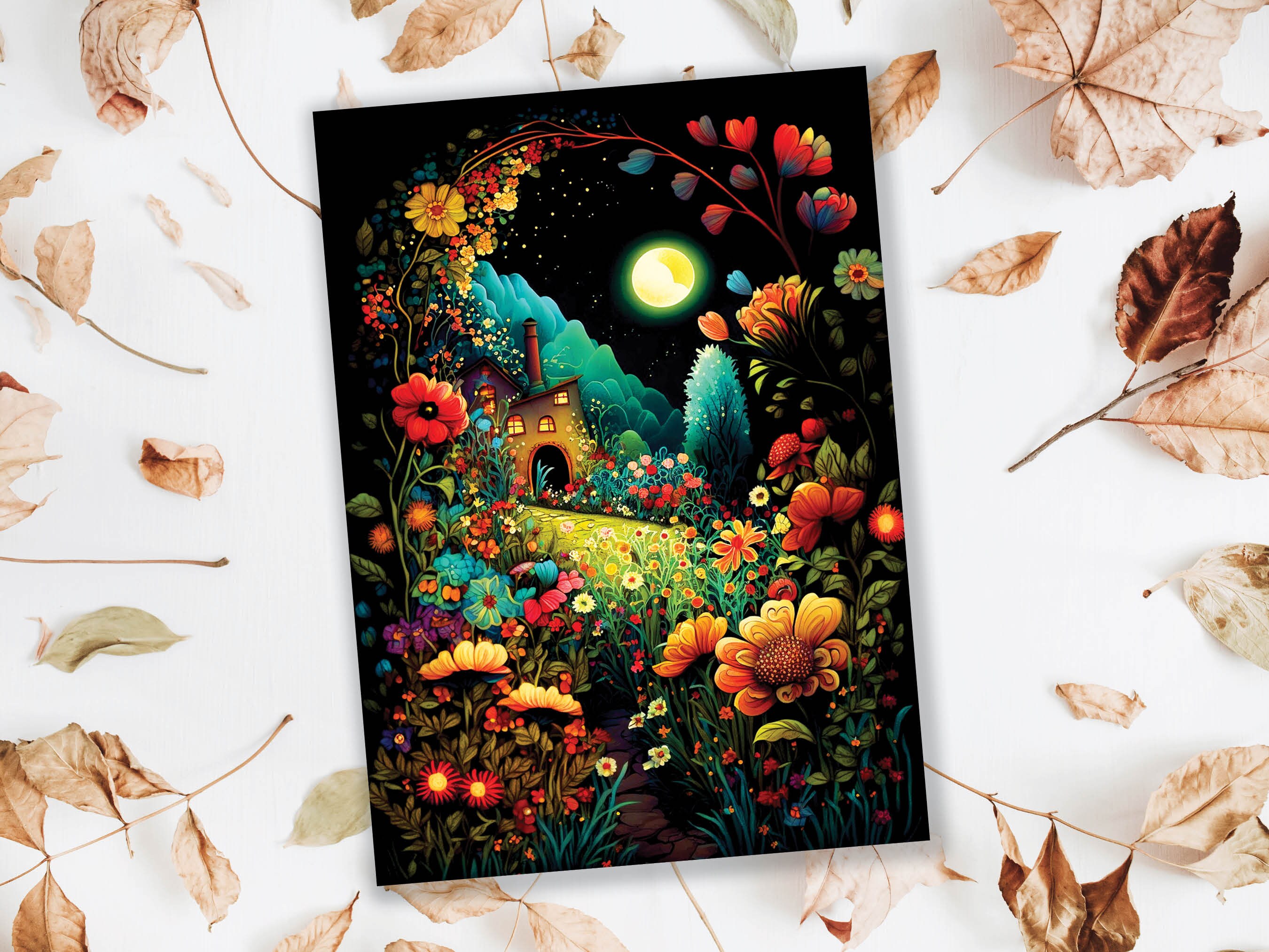 Congrats On New Home Card Best Wishes For New House Warming Happy Housewarming Congratulations Party Moving Summer Night Garden Greetings - View 8