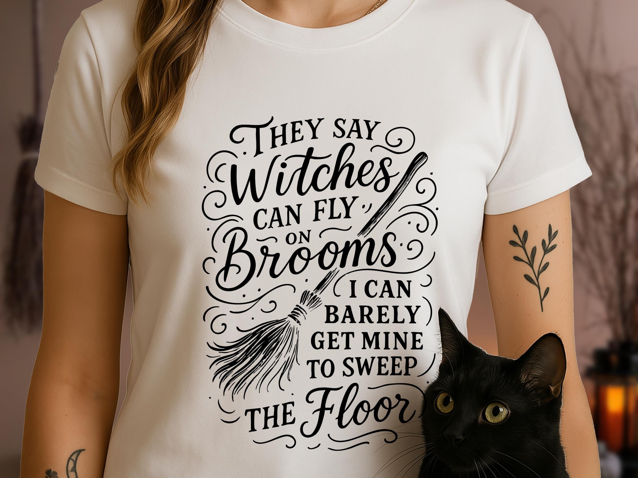 Funny Witch Shirt Women's Sarcastic Self Deprecating Humour Witchcore T-shirt Gift for Witchy Woman Gothic Halloween Alt Goth Clothing Tee - View 6