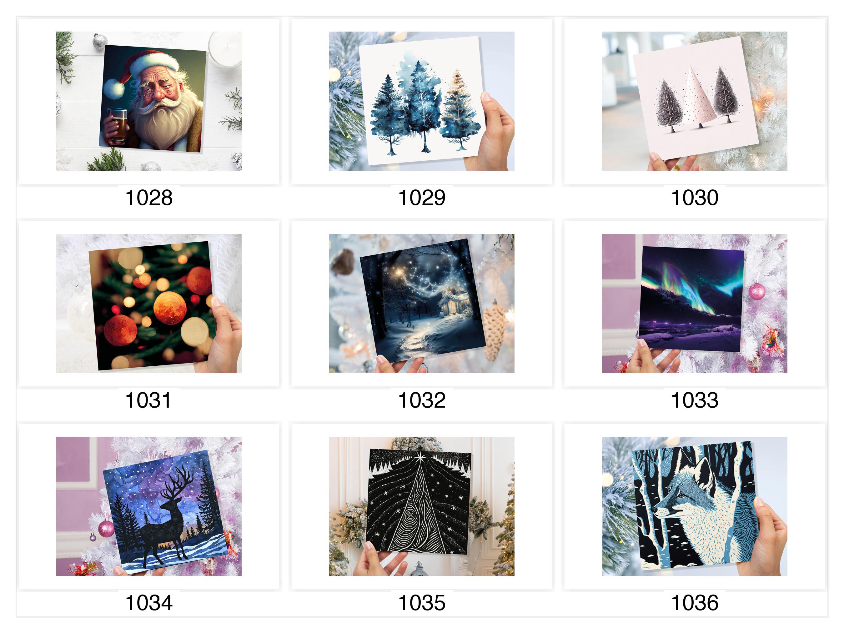 Mix & Match Christmas Cards - Choose Any 5 or 10 Cards from Shop - View 5