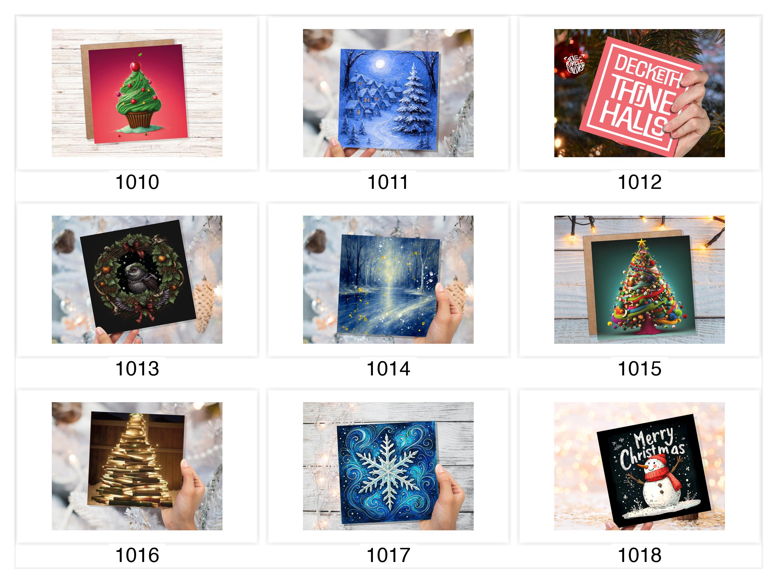 Mix & Match Christmas Cards - Choose Any 5 or 10 Cards from Shop - View 3